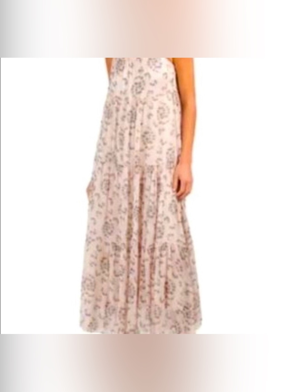 Women'sr Floral Maxi Dress in Light Pink